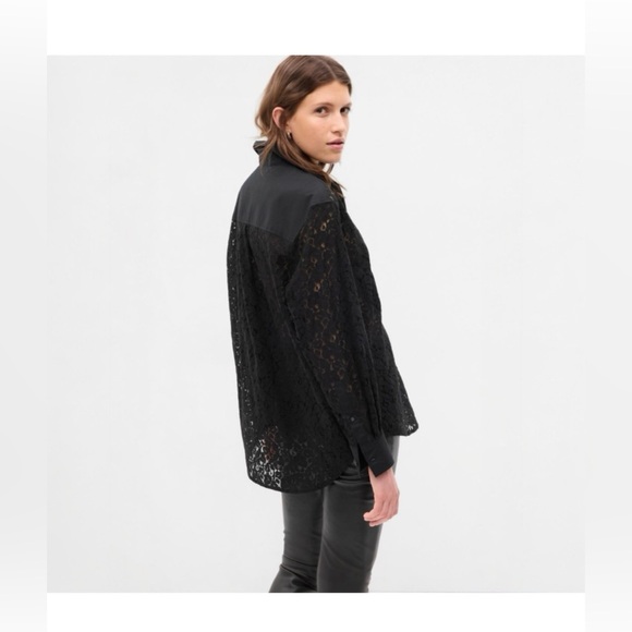 NWT GAP Lace Bib Big Shirt - Picture 2 of 3